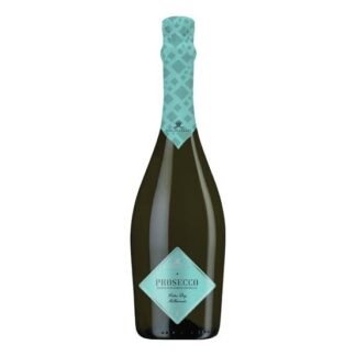 Bottle of Dacastello Prosecco Extra Dry Millesimato DOC, Italian sparkling white wine, 11% ABV