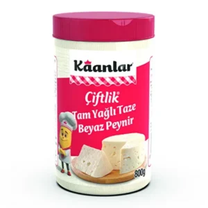 Kaanlar Full‑Fat Fresh White Cheese (Tam Yağlı Taze Beyaz Peynir) – 3×300 g