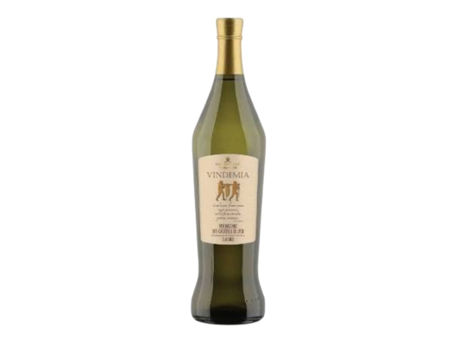 Bottle of Verdicchio dei Castelli di Jesi D.O.C. Classico Dacastello, featuring the iconic amphora-shaped bottle with a gold-toned label and capsule.