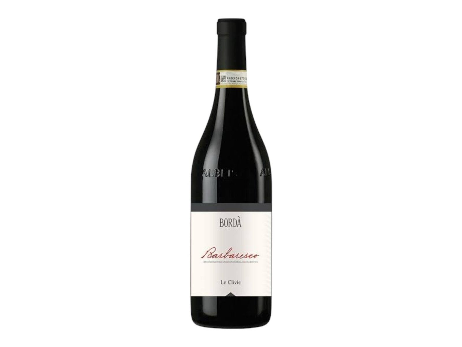 Bottle of Barbaresco Le Clivie Bordà DOCG red wine from DaCastello