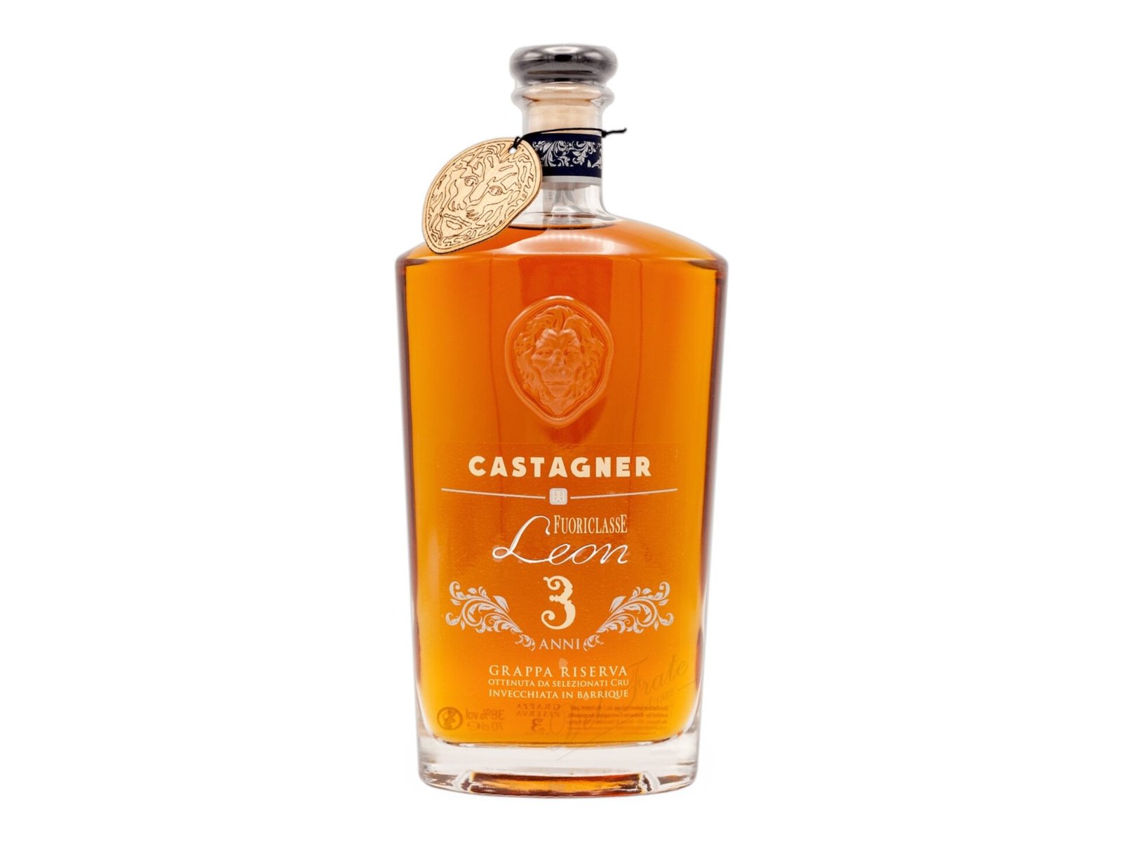 Bottle of Castagner Grappa 3 Anni aged Italian grappa