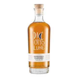 Bottle of Marzadro Grappa 18 Lune fine aged Italian grappa
