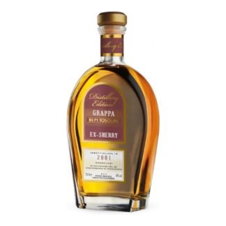 Baby Tosolini Grappa ex Cherry wood cask Italian spirit bottle