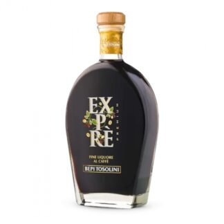 Exprè Bepi Tosolini Fine Liquore al Caffè Italian coffee liqueur bottle with wooden cap